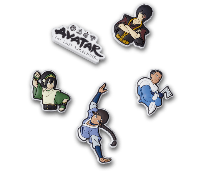 The Last Airbender 5 Pack Jibbitz charms Crocs