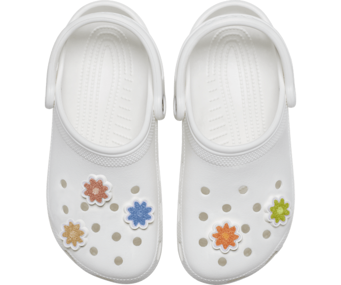 Crocs shop with patches