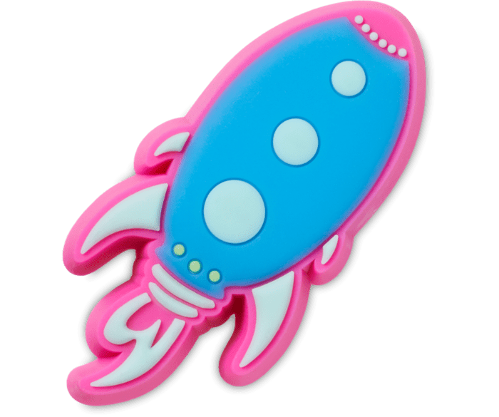 Lights Up Rocketship Jibbitz charms Crocs