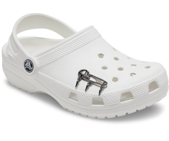 Skull Safety Pin Jibbitz charms Crocs