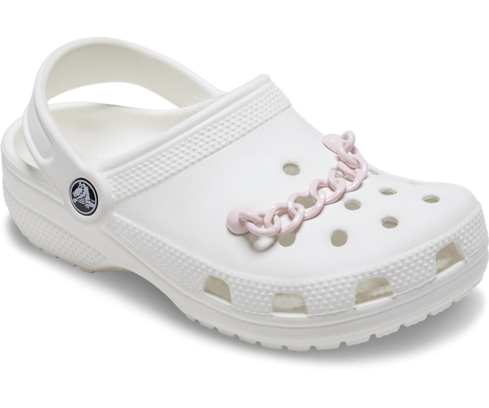 Crocs white deals with chain