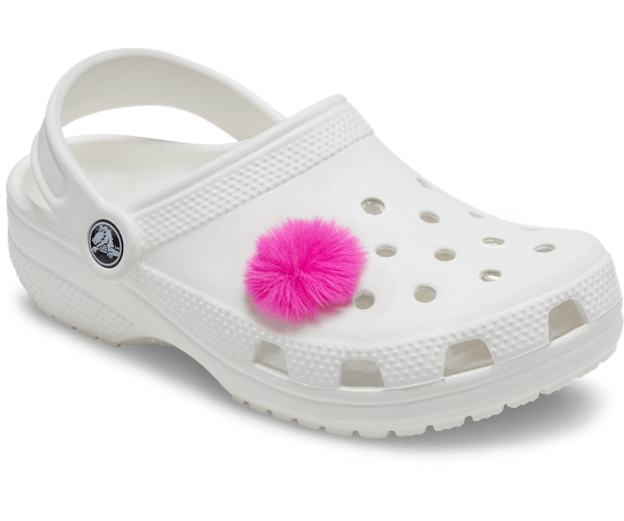 White and pink crocs online