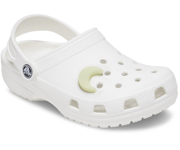 Glow In The Dark Crescent Moon Jibbitz charms Crocs