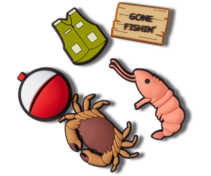 Fishing jibbitz clearance