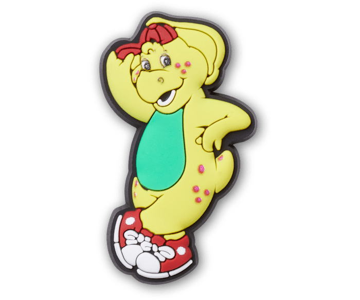 Barney BJ Jibbitz charms Crocs