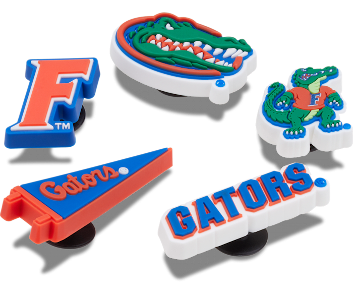 University of Florida 5 Pack Jibbitz charms Crocs
