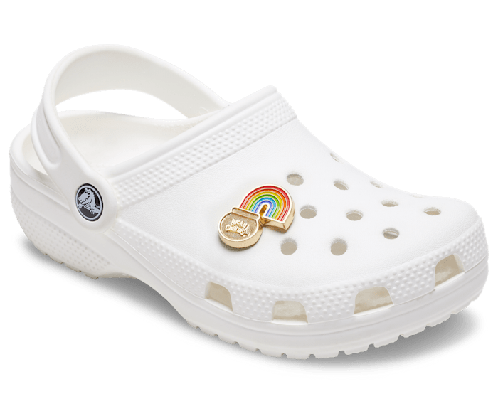 Rainbow letter crocs online