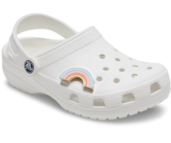 Pastel rainbow crocs discount