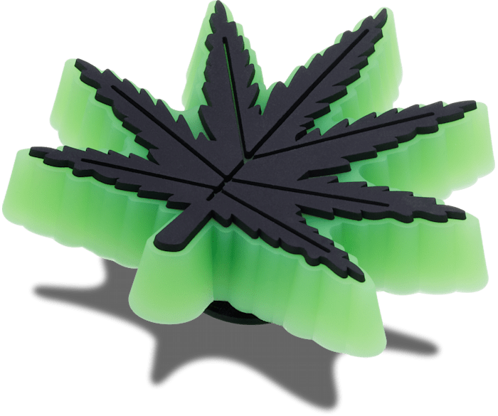 Lights Up Hemp Leaf