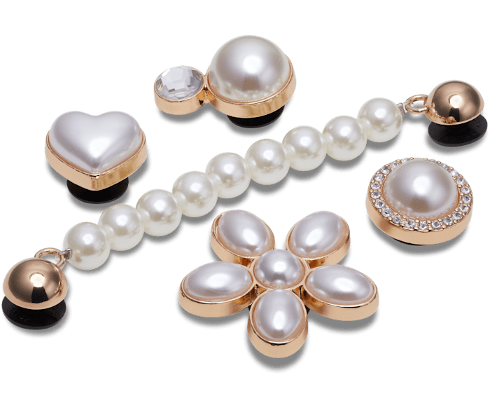 Dainty Pearl Jewelry 5 Pack Jibbitz charms Crocs