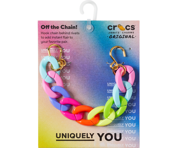 Crocs rainbow letters sales