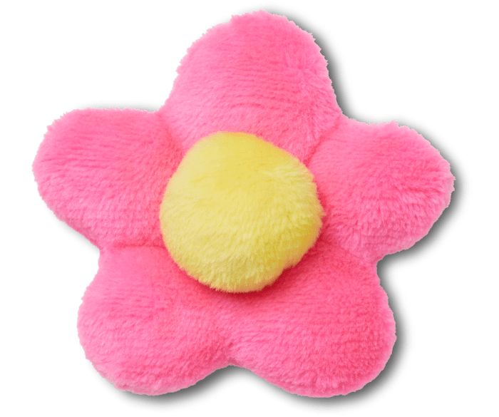 Plush Pink Flower Jibbitz charms Crocs