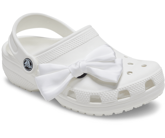 Crocs Oversized Regal White Bow
