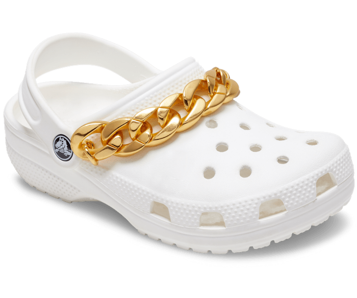 Gold Cuban Strap Chain Jibbitz charms Crocs