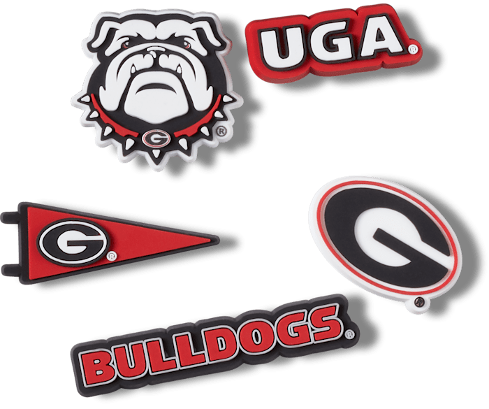 University of Georgia 5 Pack Jibbitz charms Crocs