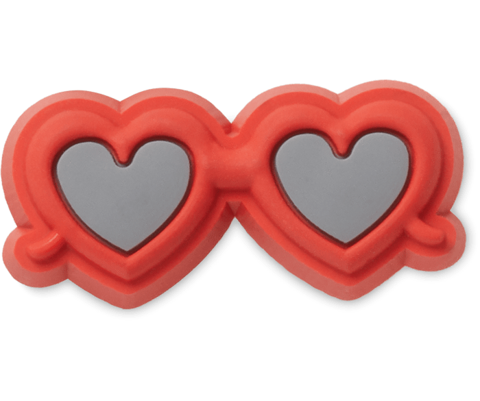 Red Heart Sunglasses Jibbitz charms Crocs
