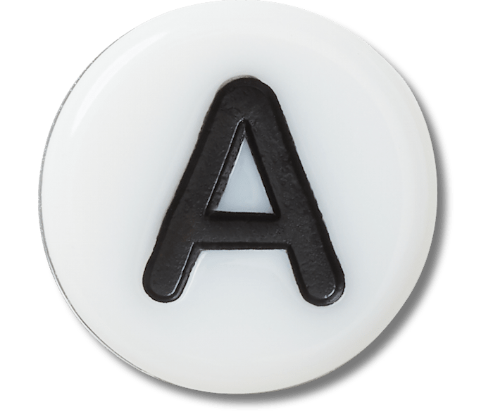 Tiny Friendship Letter A Jibbitz charms Crocs