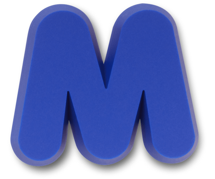 Letter m jibbitz hot sale
