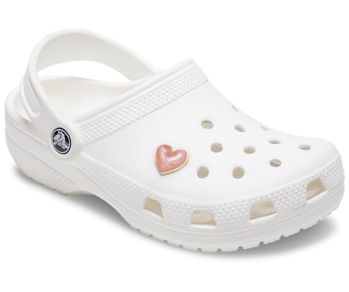 White crocs with charms top