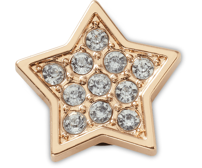 Tiny Gold Star with Diamonds Jibbitz charms Crocs