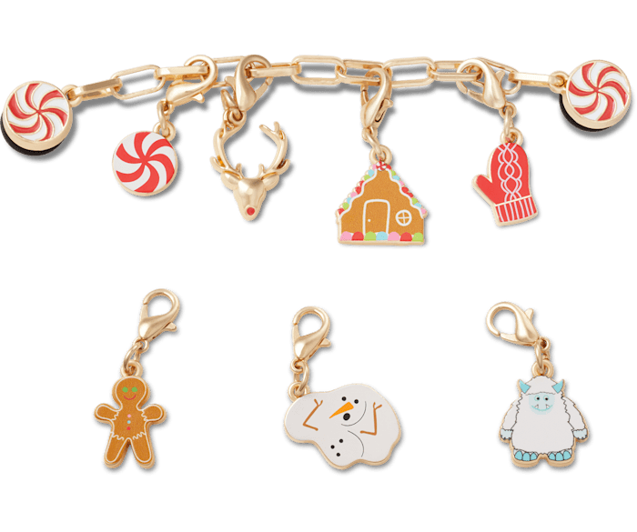 Holiday Friendship Bracelet Jibbitz charms Crocs