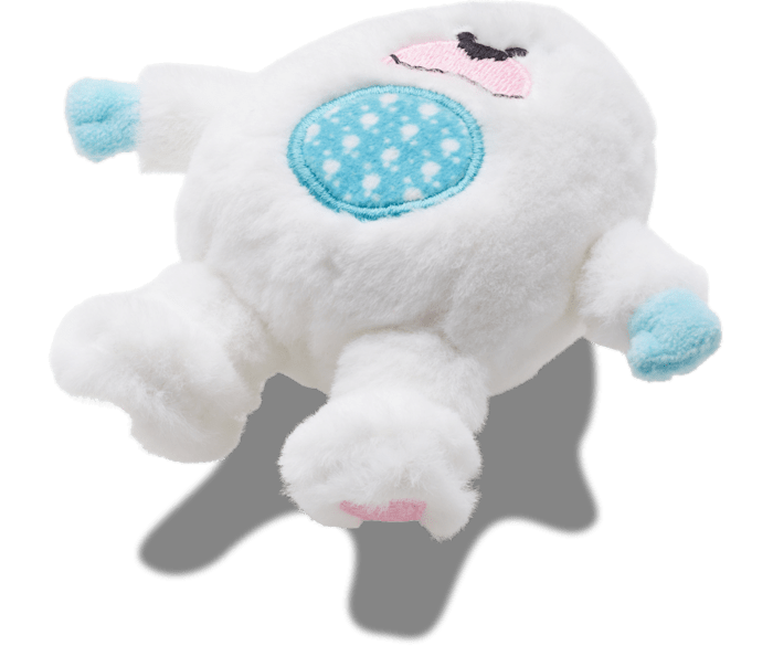 Fuzzy Yeti with Squish Tummy Jibbitz charms Crocs