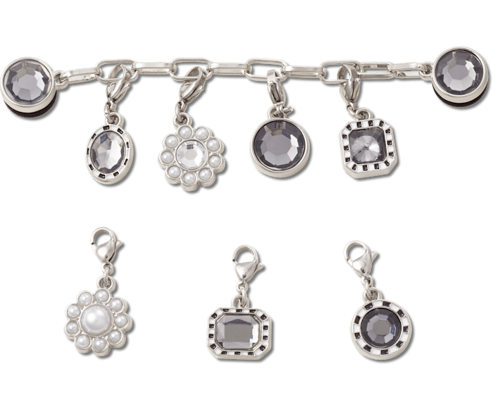 クロックス公式】シルバー アジャスタブル チャーム チェイン | ジビッツ チャーム | アクセサリー カスタマイズ