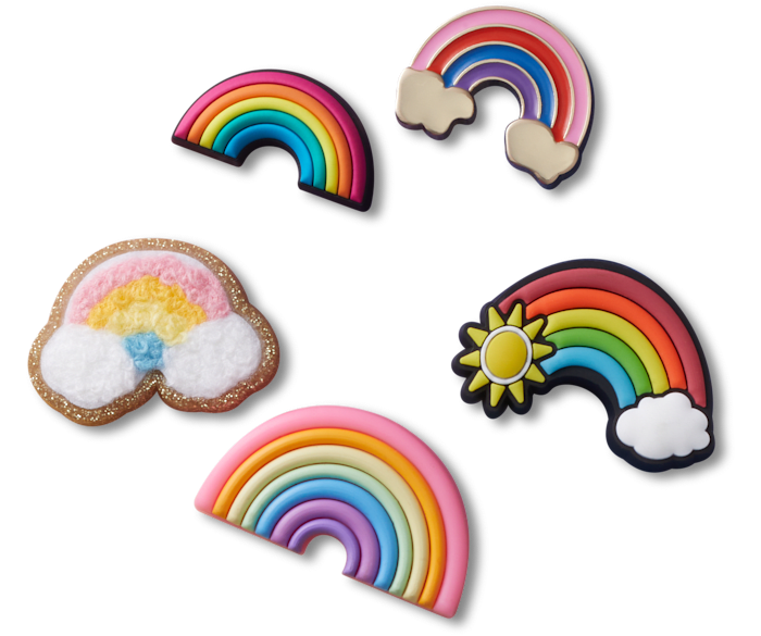Rainbow jibbitz new arrivals