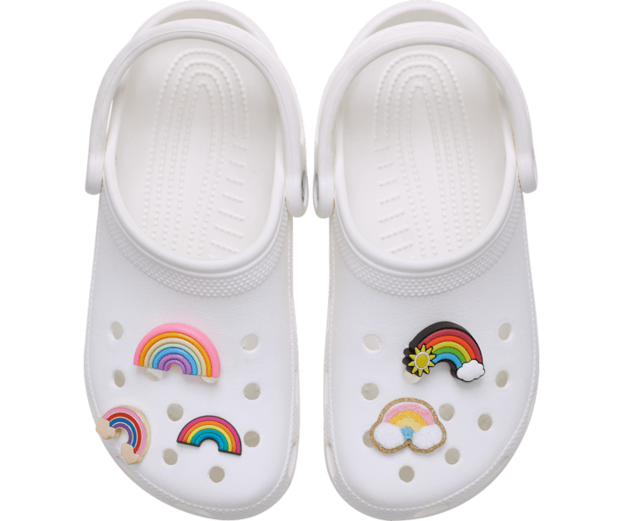 Rainbow platform crocs shop