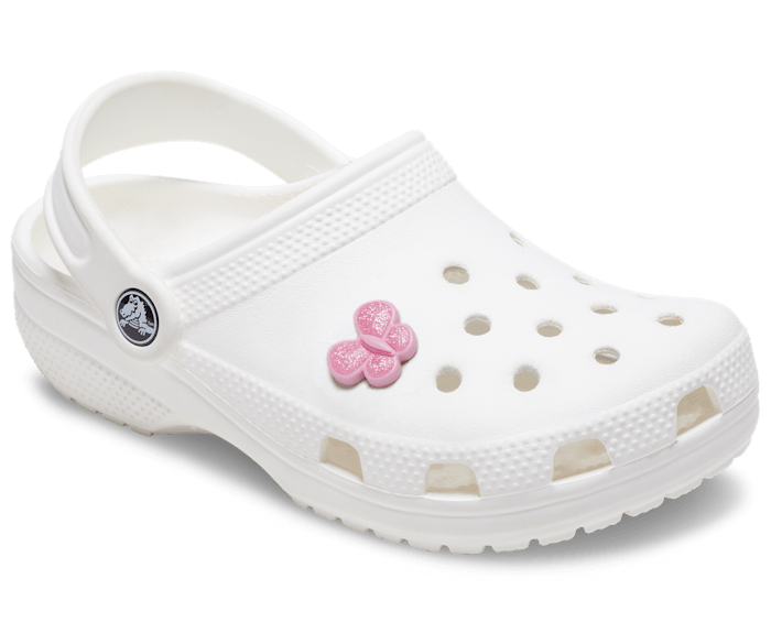 Tiny Pink Glitter Butterfly Jibbitz charms Crocs