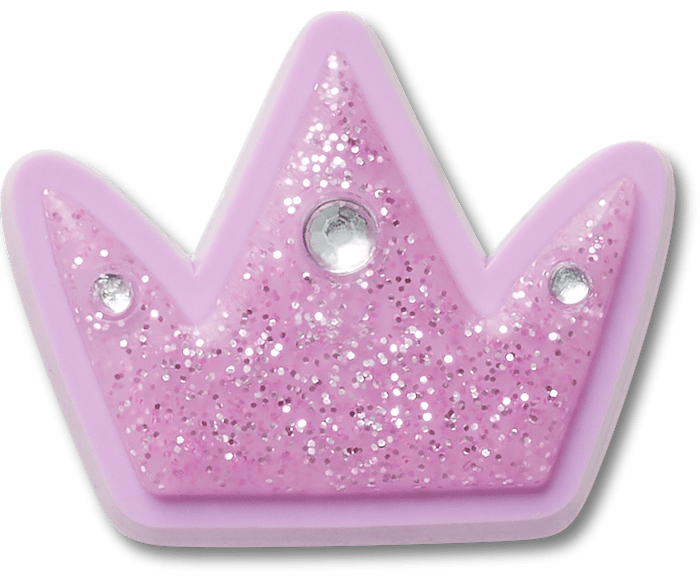 Tiny Purple Glitter Crown Jibbitz charms Crocs