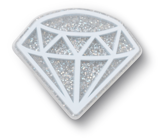 Diamond jibbitz shop