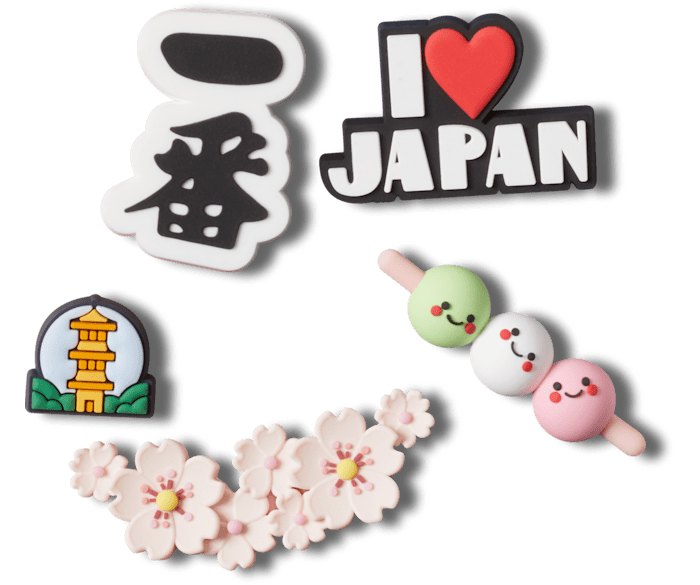 クロックス公式】日本限定 桜 5 パック | ジビッツ チャーム