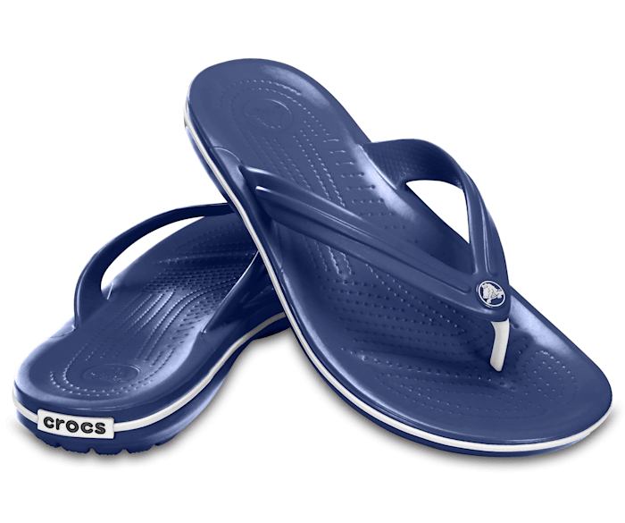 Crocband flip navy best sale