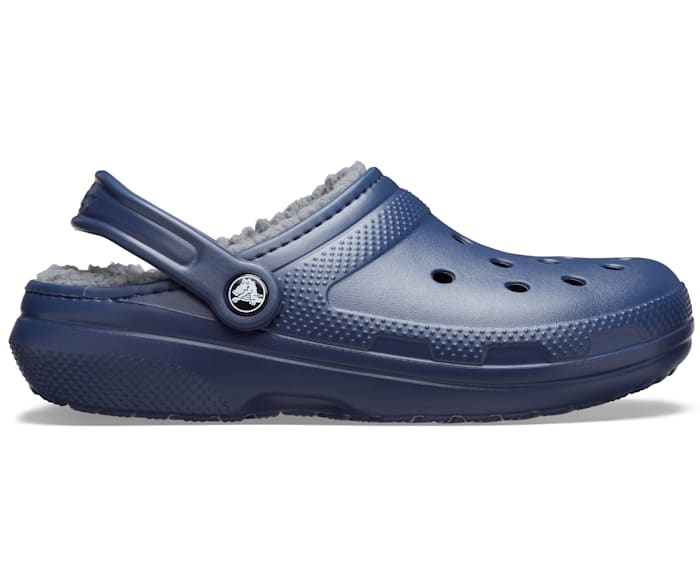 Fuzzy crocs grey new arrivals
