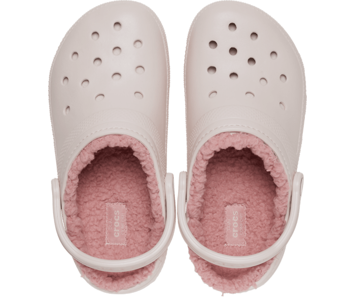 Ballerina pink fuzz lined crocs new arrivals