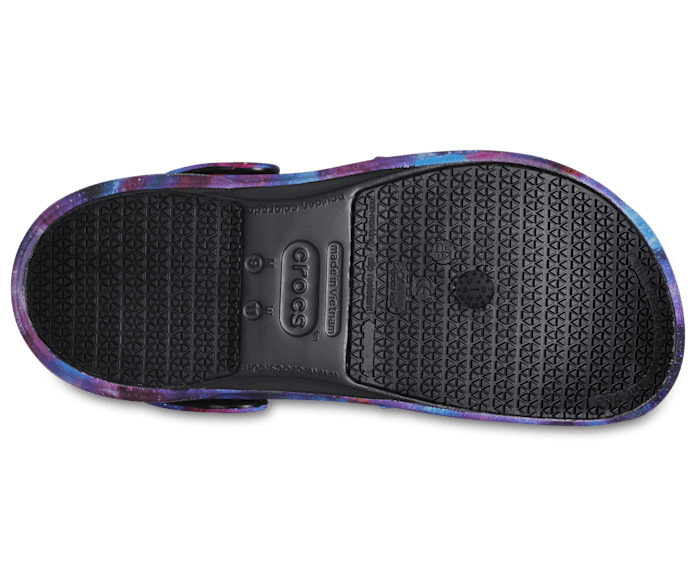 Tie dye shop bistro crocs