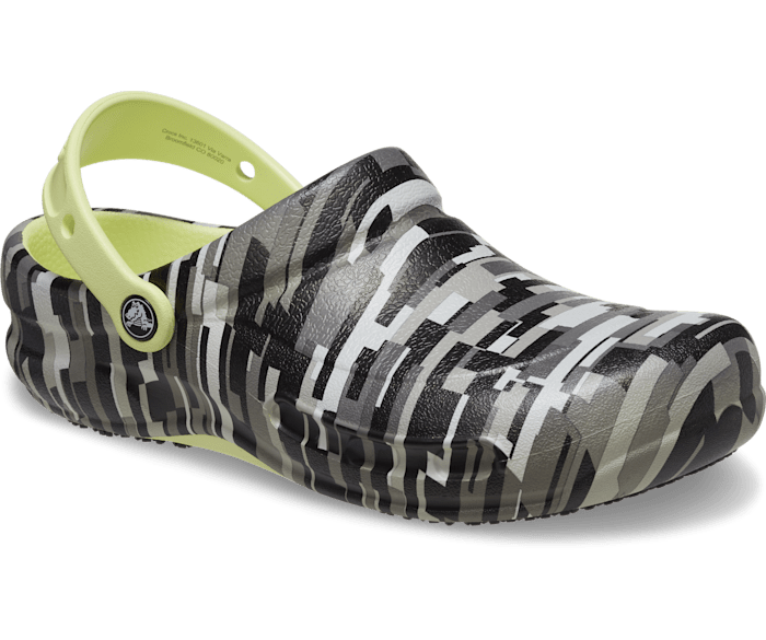 Graphic online clog crocs