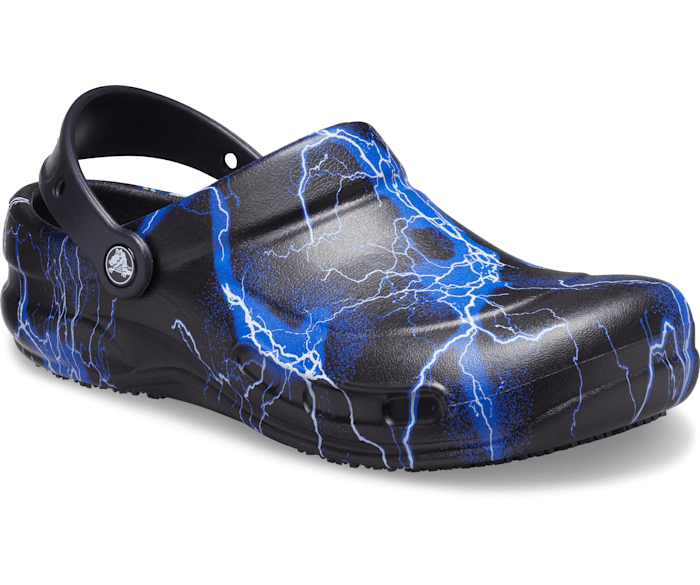 Blue and black crocs cheap