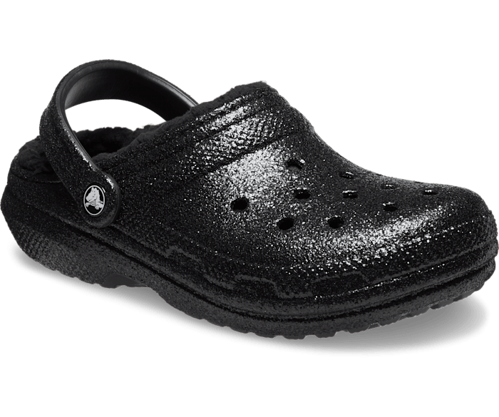 Crocs black glitter sales