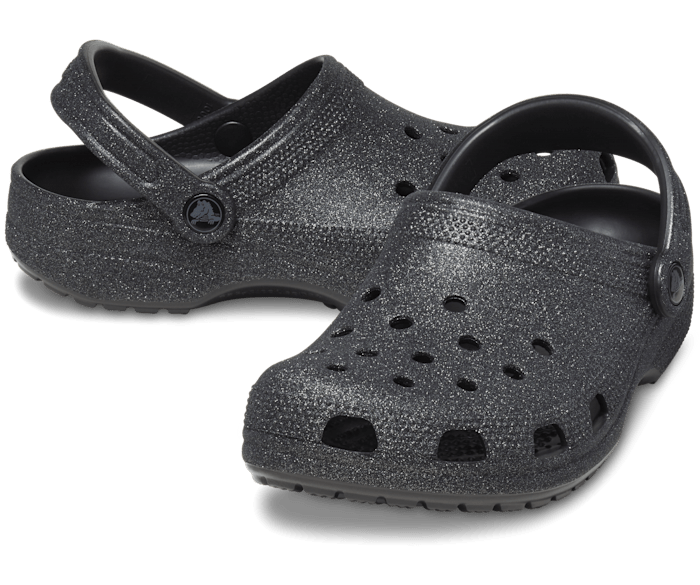 Crocs Classic Clog Glitter Black Glitter Men s 12 Women s 14