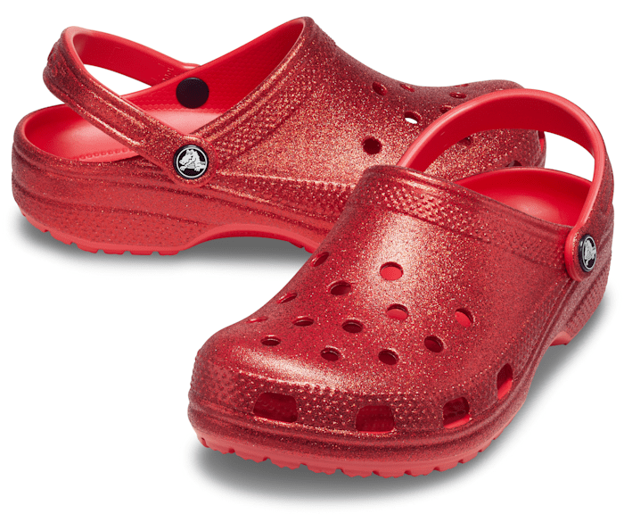 Glitter crocs shop