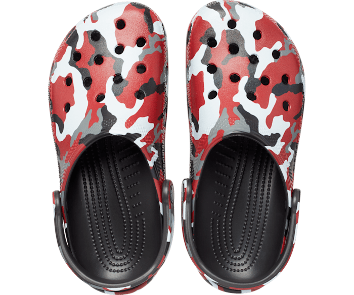 Camo print crocs hot sale