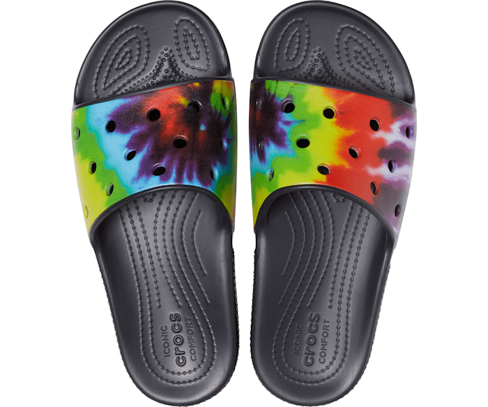 Crocs graphic top slides