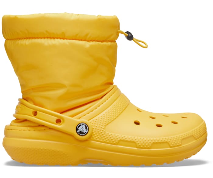 Yellow online winter crocs