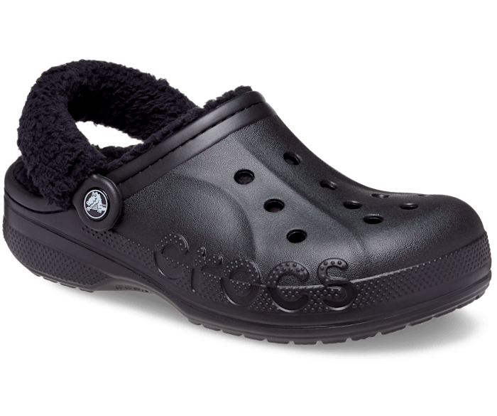 Baya Lined Fuzz Strap Clog Crocs