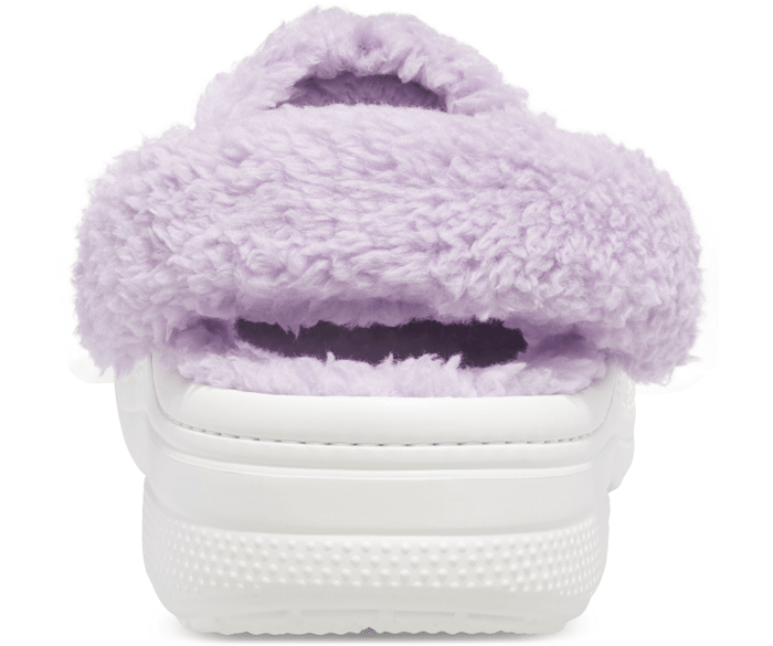 Fuzzy white crocs cheap