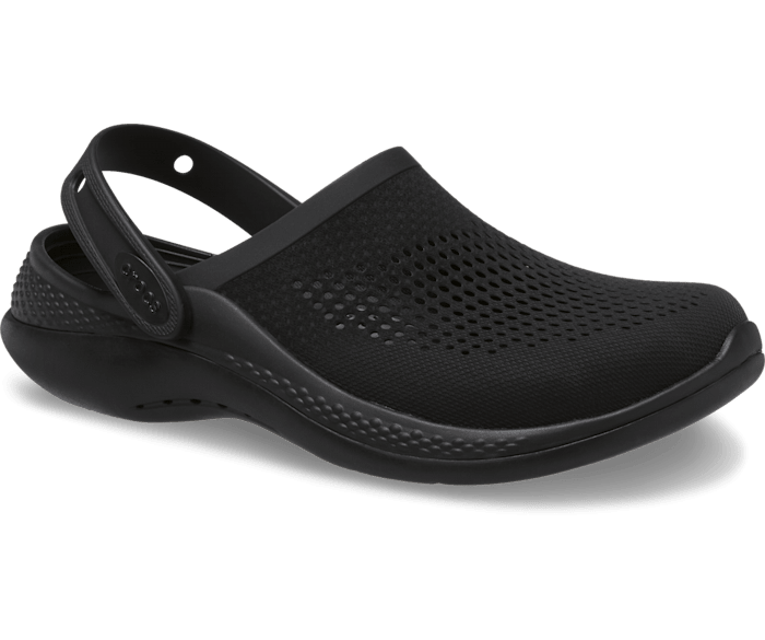 Black clog crocs deals