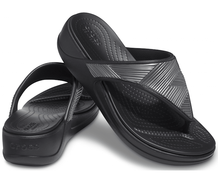 Crocs wedge top flip flops