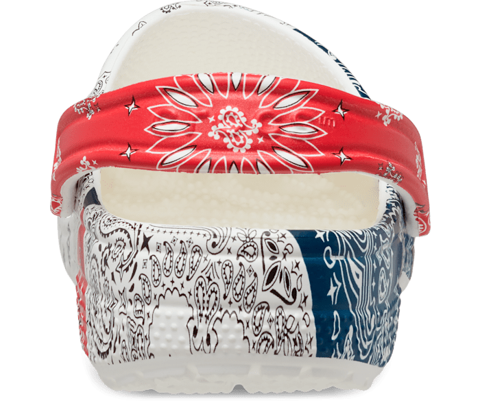 Red bandana crocs hot sale